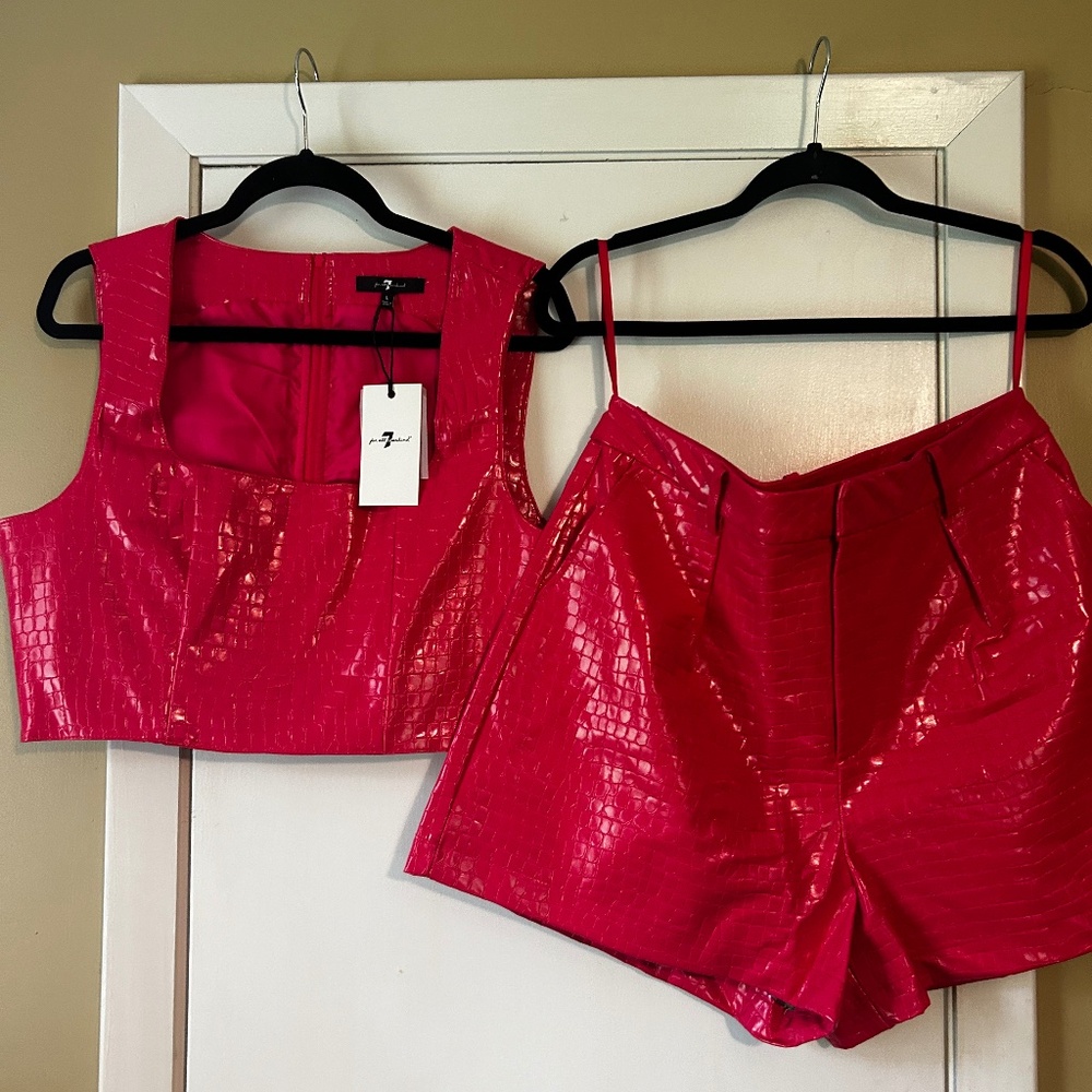 7 for all mankind pink latex Set